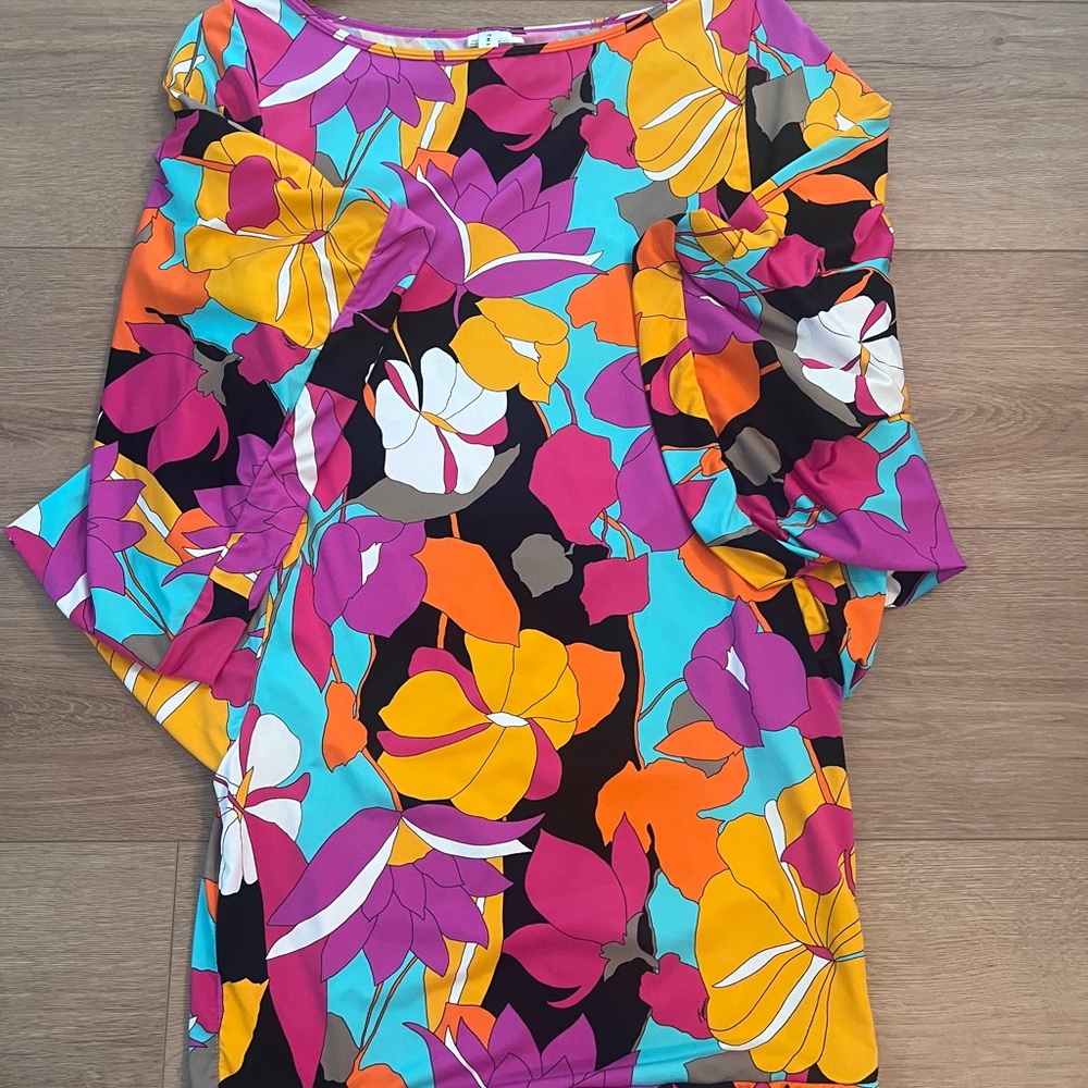 Trina Turk Purple and Orange Coverup